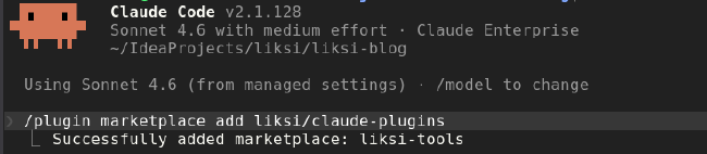 Résultat de /plugin marketplace add dans Claude Code